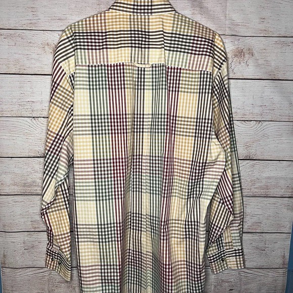 Men's Pendleton Long Sleeve Plaid Button Down Shirt Size Large - Picture 5 of 6